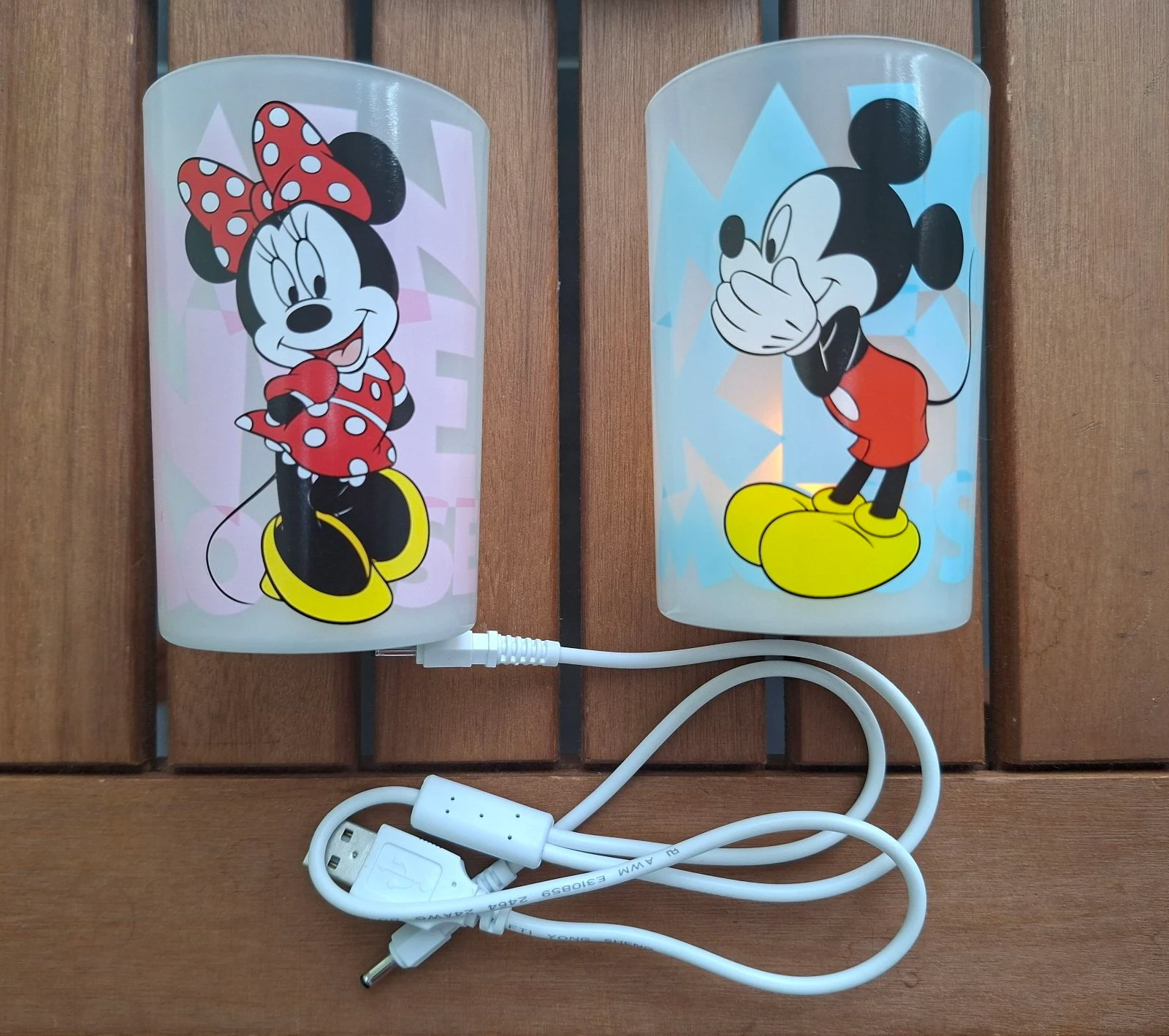 Bougies Mickey Minnie rechargeables 